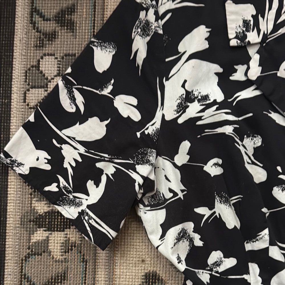 Jason Wu Black and White Knee-Length A-Line Dress - Picture 6 of 9